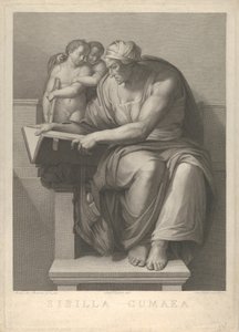 Den cumæiske sibylle efter fresken af Michelangelo i Det Sixtinske Kapel, 1784-90.