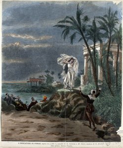 Sidste scene i første akt af "Perlefiskerne af Giovanni Zuccarelli