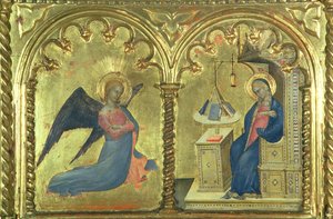 Bebudelsen, detalje fra en polytykon, der afbilder de helliges liv, fra Salone del II Piano, 1353-63