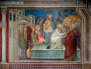 Rejsningen af Lazarus (Fresco