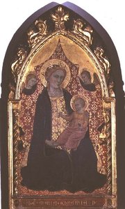 Ydmyghedens Madonna (tempera på panel) af Giovanni di Bartolomeo Cristiani