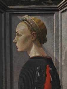 Portræt af en kvinde. af Giovanni di Franco
