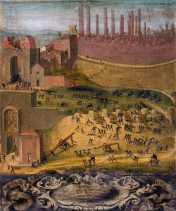 Porta Camollias sejr ved Siena i 1526 (tempera på panel) af Giovanni di Lorenzo Cini