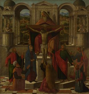 Symbolsk fremstilling af korsfæstelsen, ca. 1492