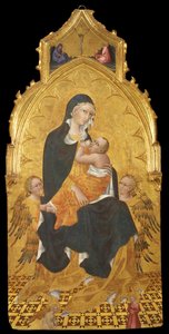 Madonna med barn og engle. Bebudelsen, ca. 1440 af Giovanni di Paolo