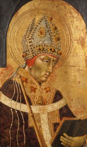 Sankt Ambrosius, 1465-70. af Giovanni di Paolo
