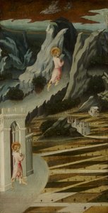 Johannes Døberen på vej ind i ørkenen af Giovanni di Paolo