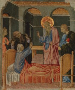 Sankt Johannes evangelisten opdrager Drusiana, ca. 1460. af Giovanni di Paolo