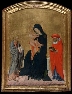 Jomfru og barn med de hellige Hieronymus og Bartholomew af Giovanni di Paolo