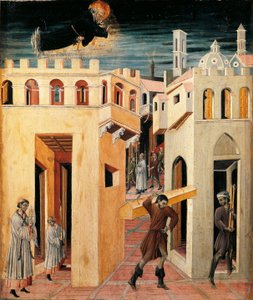 Miracle of Saint Nicholas of Tolentino (Maleri på træ