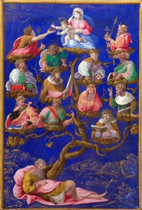 ""The Tree of Jesse"" Maleri af Gerolamo Genga (1476-1551) omkring 1535 London, National Gallery