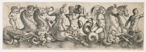 Frieze med tritoner og nymfer, ca. 1517