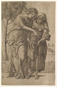 Judith og hendes tjenestepige med hovedet af Holofernes, 1500-1530.