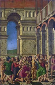 Mocetto, Girolamo (ca. 1458-1531) The Massacre of the Innocents Olie på lærred ca 1510-1520 National Gallery, London 67,9x44,5