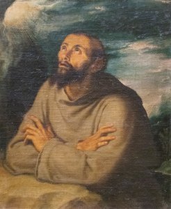 Sankt Frans af Assisi (olie på lærred)