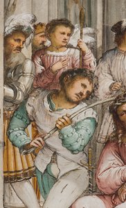 Centralskib, fjerde sydspan, kroning af torne, Girolamo Romanino af Girolamo Romanino