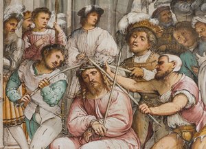 Centralskib, fjerde sydspan, kroning af torne, Girolamo Romanino af Girolamo Romanino