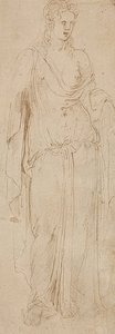 Stående figur. Omkring 1530/50 (?) af Girolamo da Carpi