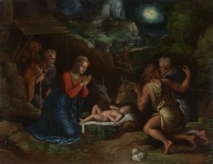 Hyrdernes tilbedelse, ca. 1535-40.