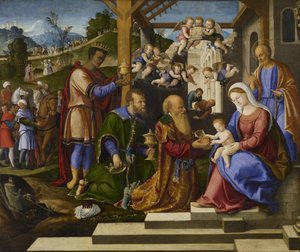 Tilbedelsen af de tre konger, ca. 1525-1530