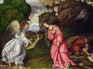 Hagar og englen af Girolamo da Treviso II