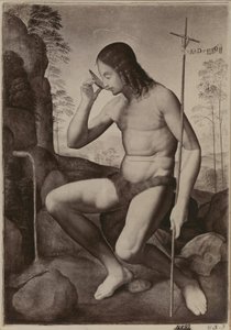 Johannes Døberen i ørkenen af Giuliano Bugiardini
