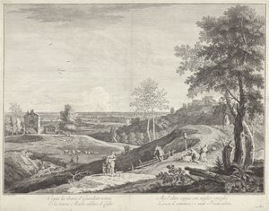 Landskab med hyrder og pilgrimme Canto la sbarra il guardian ristor (...) (titel på objektet)
