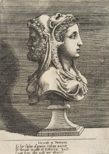 Buste af Hercules og Dejanira, ca. 1531-76.