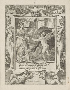 Juno beordrer Sleep til at sænke sig ned på Jupiter Love, Anger and Jalousy of Juno (serietitel) Amori sdegni et gielosie di Giunone (serietitel)