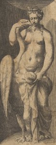 Leda og svanen, ca 1531-76.