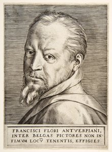 Portræt af Frans Floris af Giulio Bonasone