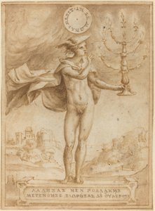 Studie for Harpocrates (Silence God Cole) af Giulio Bonasone