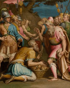 SS-sakramentets kapel, anden spænds sydside, Giulio Campi, Melkisedeks offer 1569