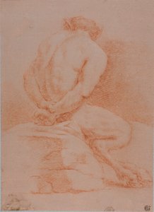Satyr (bagfra) af Giulio Carpioni