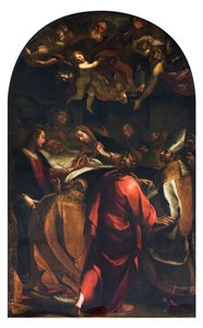 Agony of Saint Joseph (Sankt Josefs agoni) Maleri af Giulio Cesare Procaccini (1574-1625) 1616 Privat samling af Giulio Cesare Procaccini