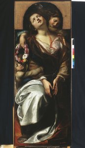 Sankt Cecilia med to engle af Giulio Cesare Procaccini