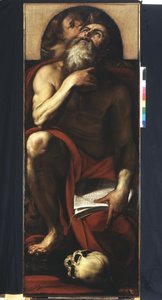 Sankt Hieronymus med en engel af Giulio Cesare Procaccini