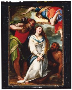 Sankt Agnes martyrium (olie på lærred)