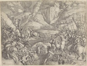 Slaget ved Spoleto af Giulio Fontana