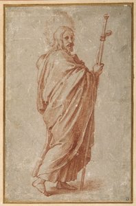 De Tolv Apostle: St. Jakob den Større af Giulio Romano