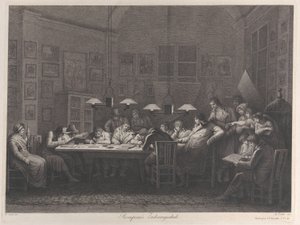 Rosaspinas tegneakademi, 1811. af Giulio Tomba