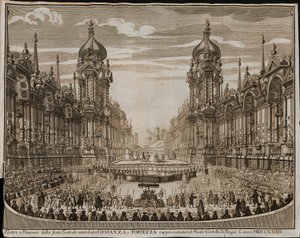 Opera Constance og fæstning i Prags borg den 28. august af Giuseppe Bibiena