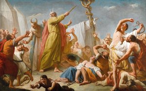 Moses and the Brazen Serpent, ca 1770.
