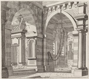 Arkitektonisk fantasi med buede porte