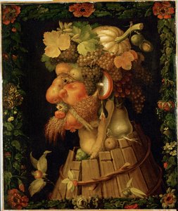 Efterår, allegori ... af Giuseppe Arcimboldo