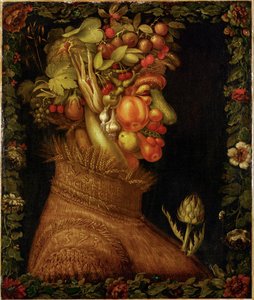 Sommer, allegori ... af Giuseppe Arcimboldo