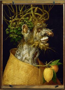 Vinter, allegori ... (lindetræ) af Giuseppe Arcimboldo