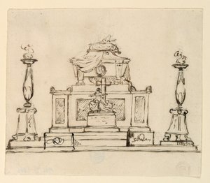 Forhøjning af et gravmonument af Giuseppe Barberi
