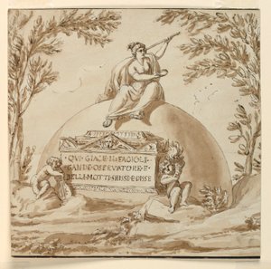 Gravmonument for astronomen Giovanni B. Fagiuoli af Giuseppe Barberi