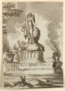 Gravmonument for Melchiore Cesarotti, professor i Padua af Giuseppe Barberi